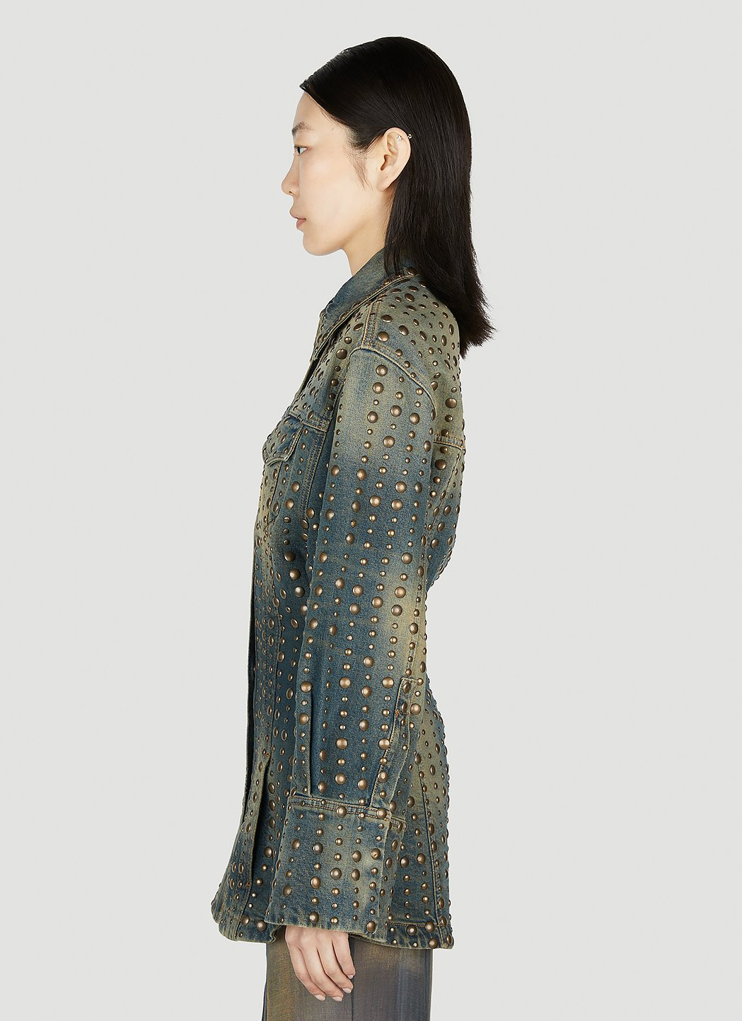 Blumarine Women Studded Denim Jacket - 3