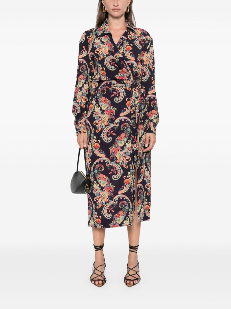 Etro paisley-print midi dress outlook