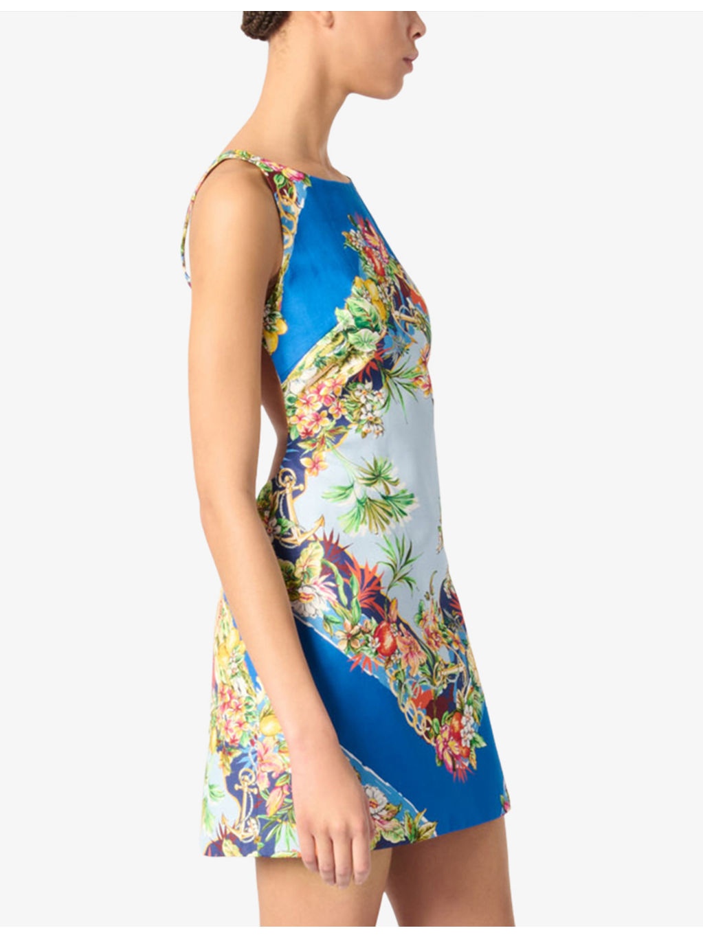 Tropical-Pattern Woven Mini Dress - 3