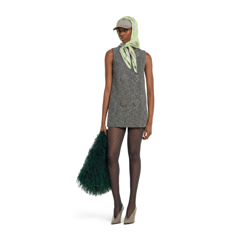 GUCCI Seeded wool dress outlook