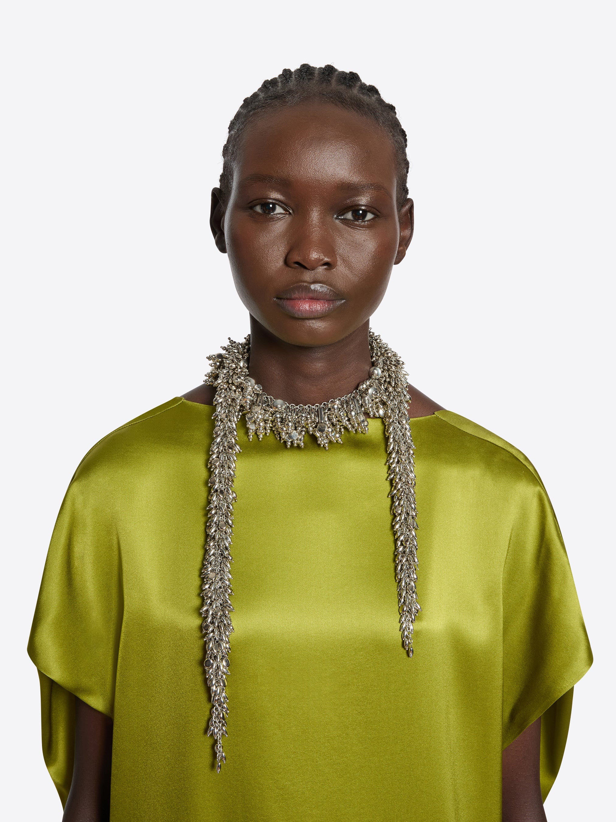 EMBROIDERED SCARF NECKLACE - 4