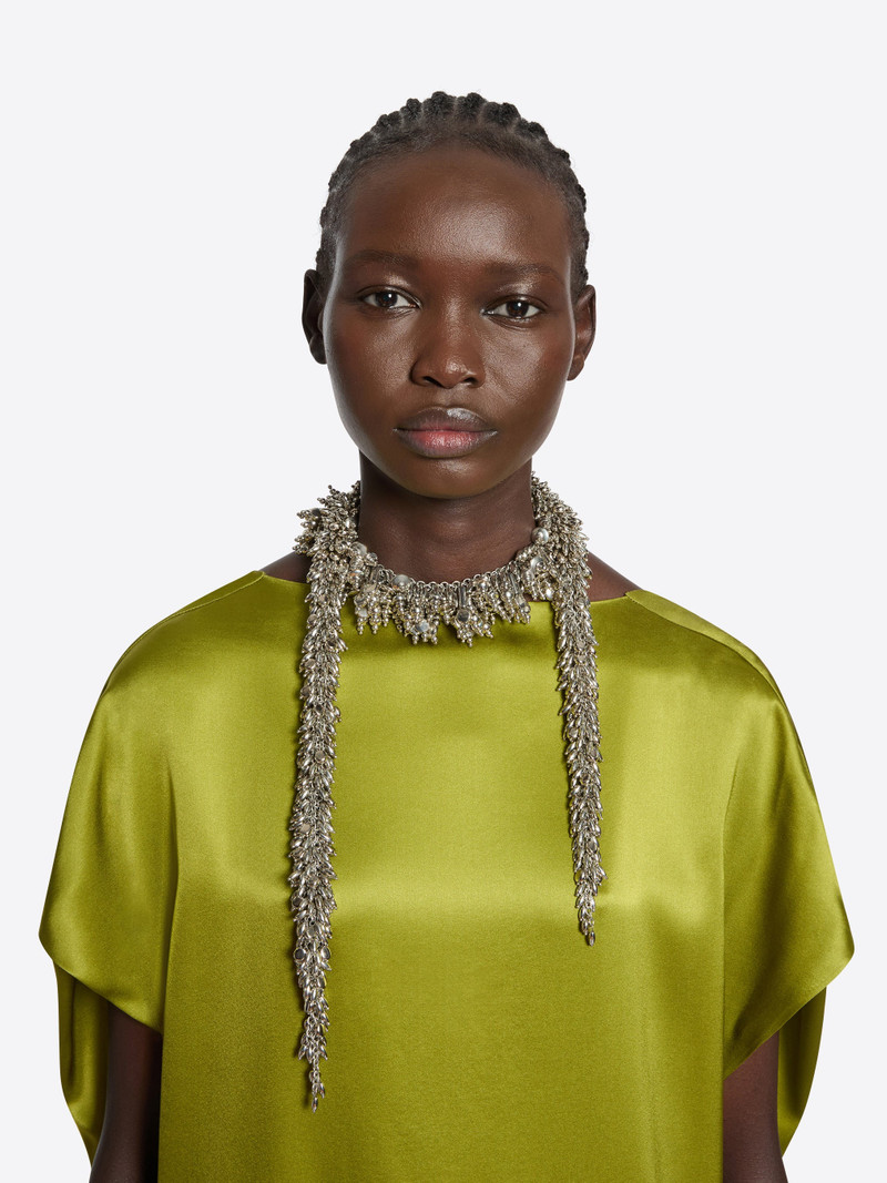 EMBROIDERED SCARF NECKLACE 4