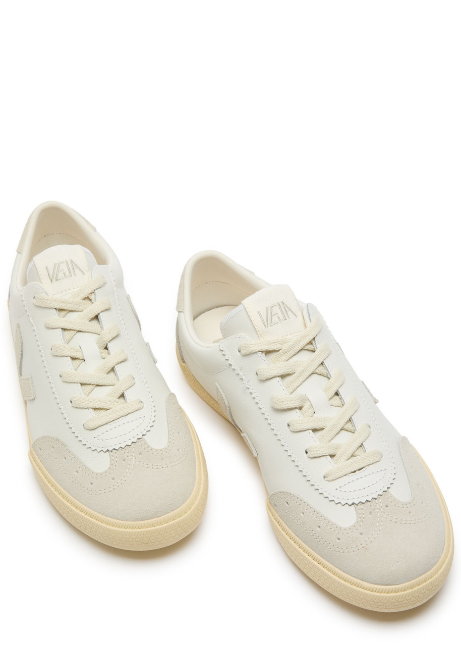 Veja Volley Panelled Grained Leather Sneakers - 3