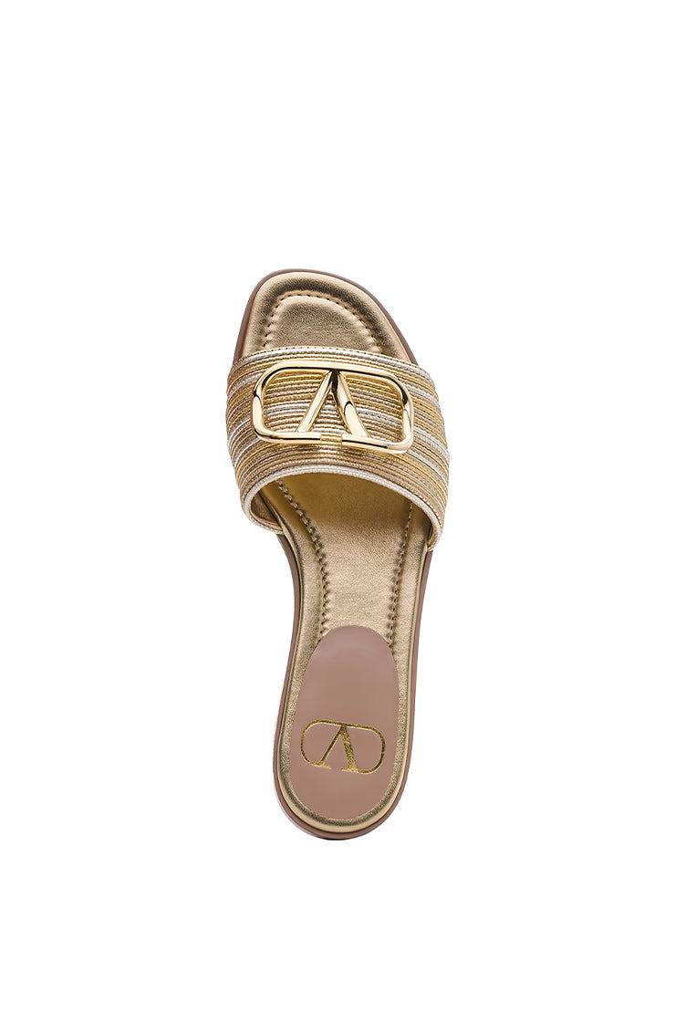 V-LOGO FLIP FLOPS TEXTILE - 3