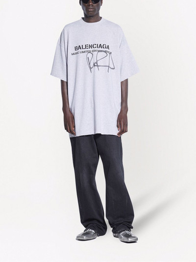 BALENCIAGA RuPaul logo-print short-sleeve T-shirt outlook