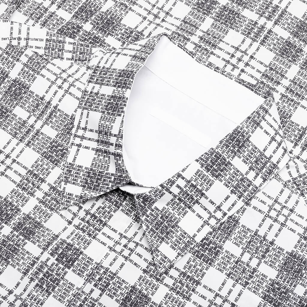 PLAID LOGO SHIRT - WHITE - 3