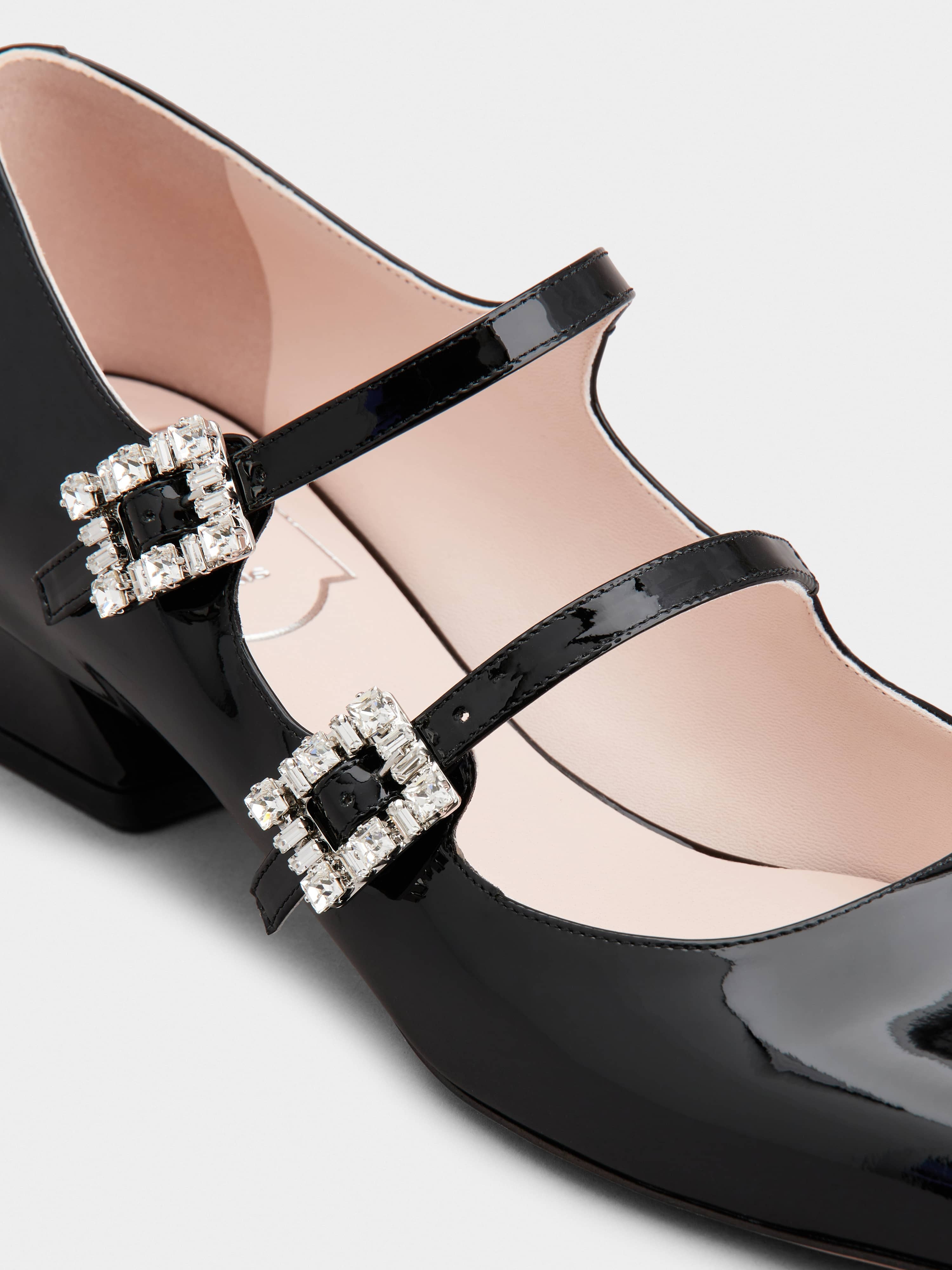 Trés Vivier Strass Buckle Mini Babies Ballerinas in Patent Leather - 3