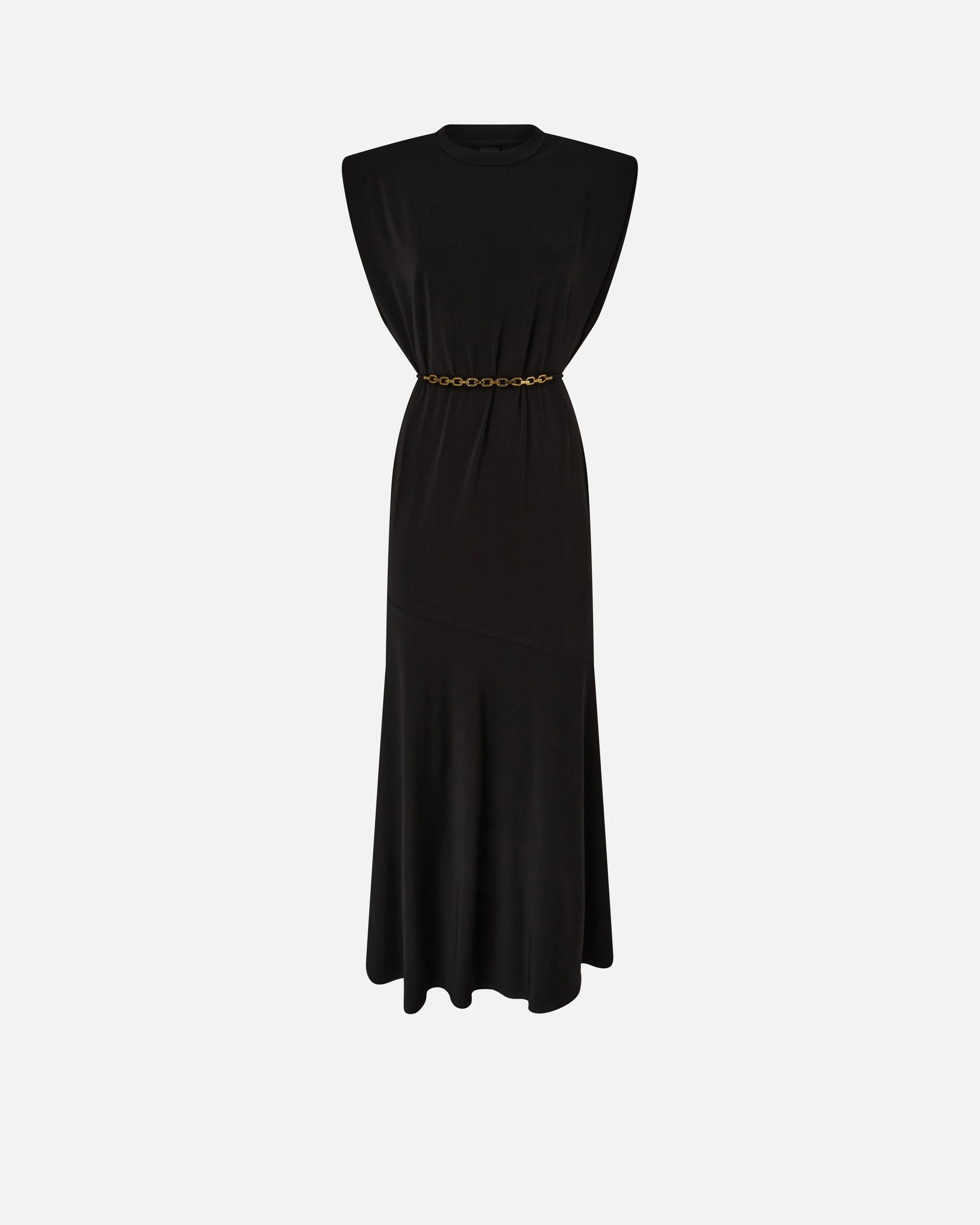 SLEEVELESS LONG DRESS WITH CHAIN - 1