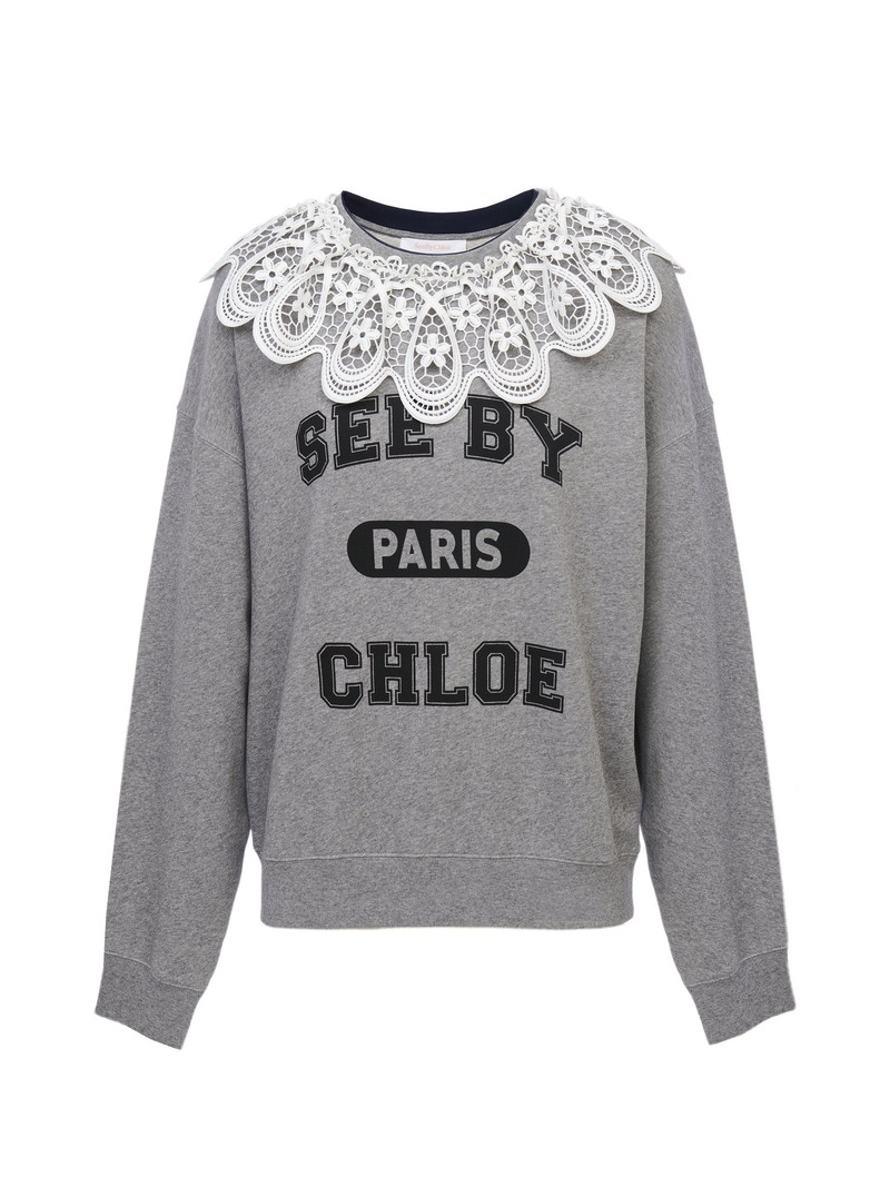 LACE COLLAR SWEATSHIRT 1