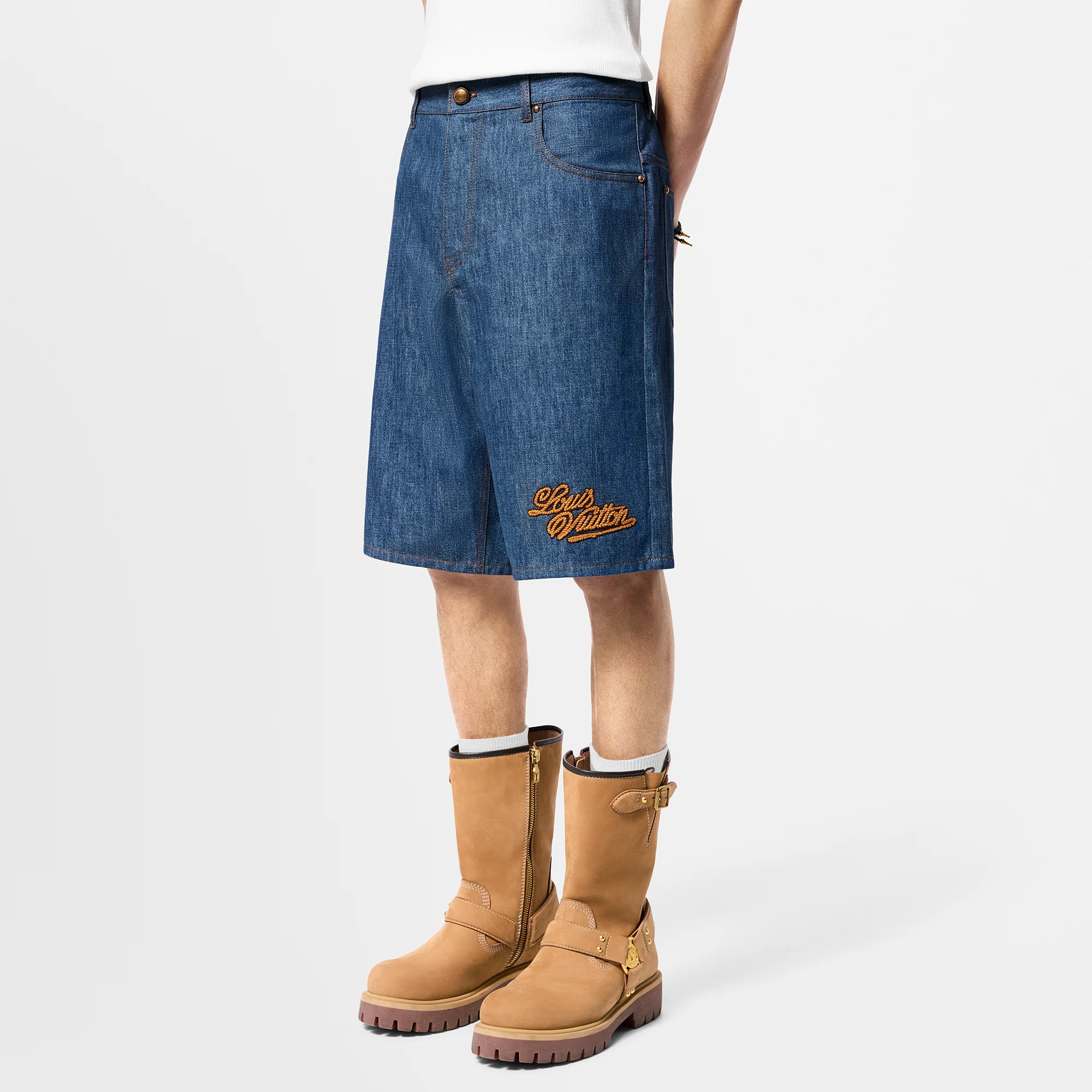 Cotton Chambray Shorts - 2
