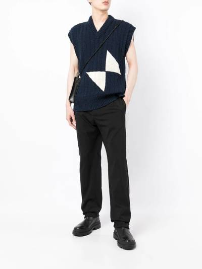 OAMC panelled knitted vest outlook