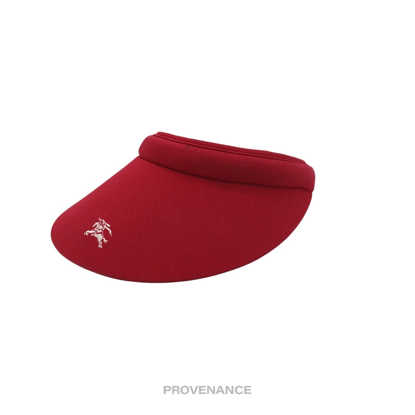 Burberry Burberry Golf Knight Logo Visor - Nova Check Red  display picture 1