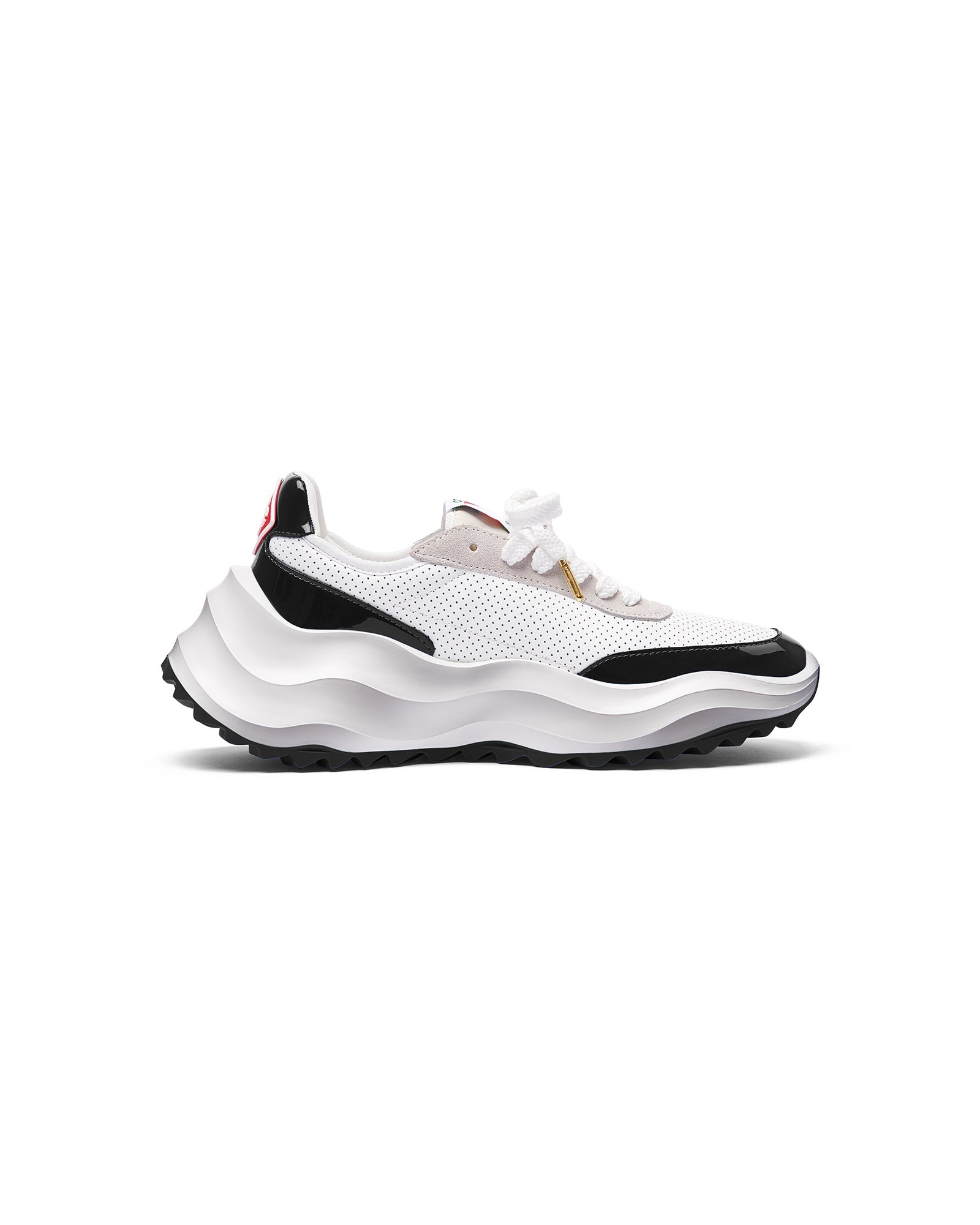 Womens Atlantis White & Black Sneaker - 2