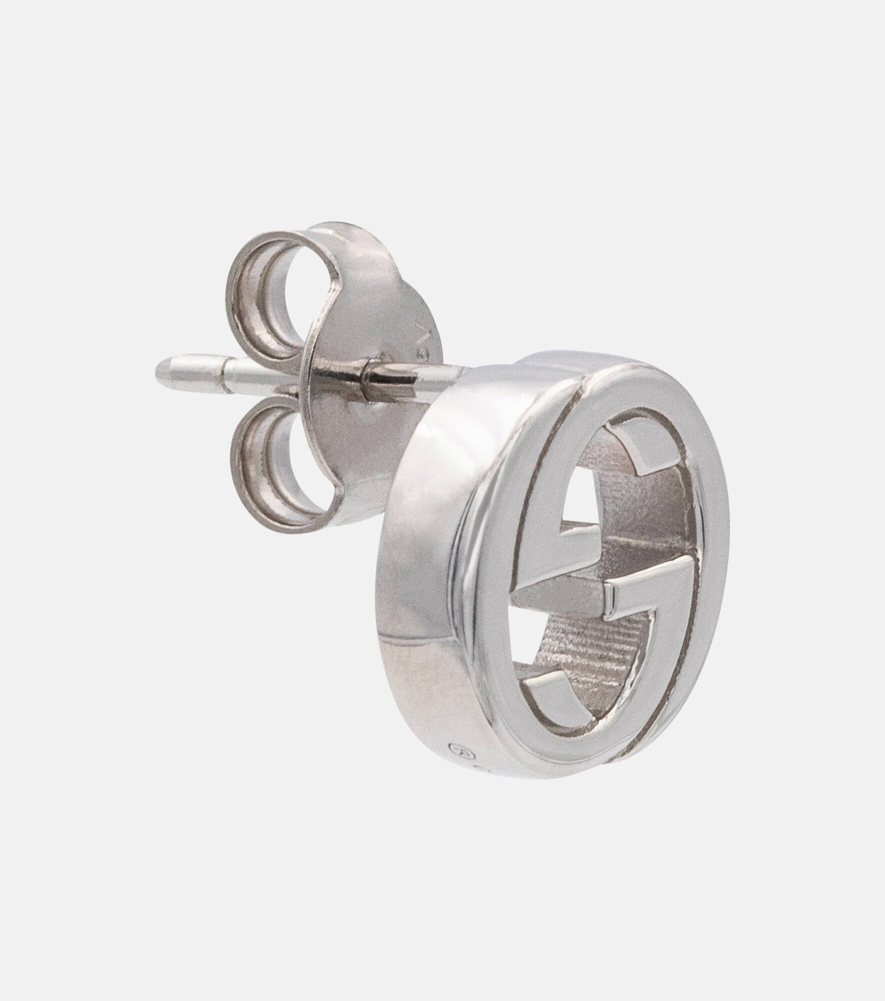 Interlocking G sterling silver earrings - 2