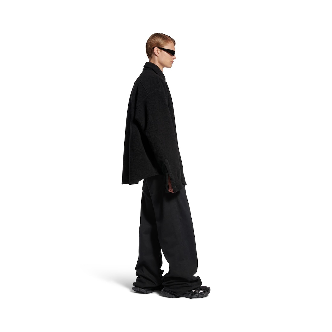 Men's Overshirt  in Black - 3
