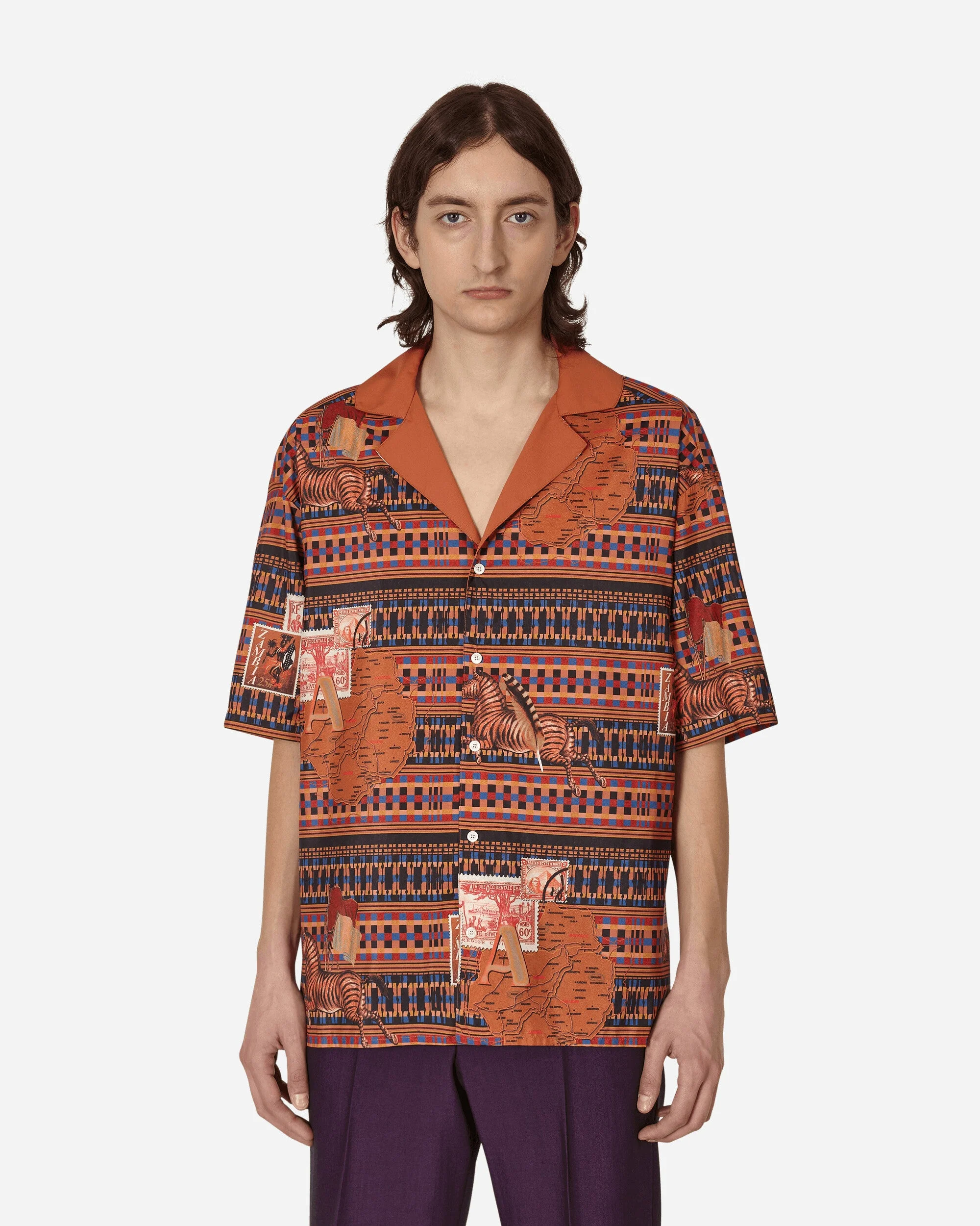 Tunde Short Sleeve Shirt Brown - 1