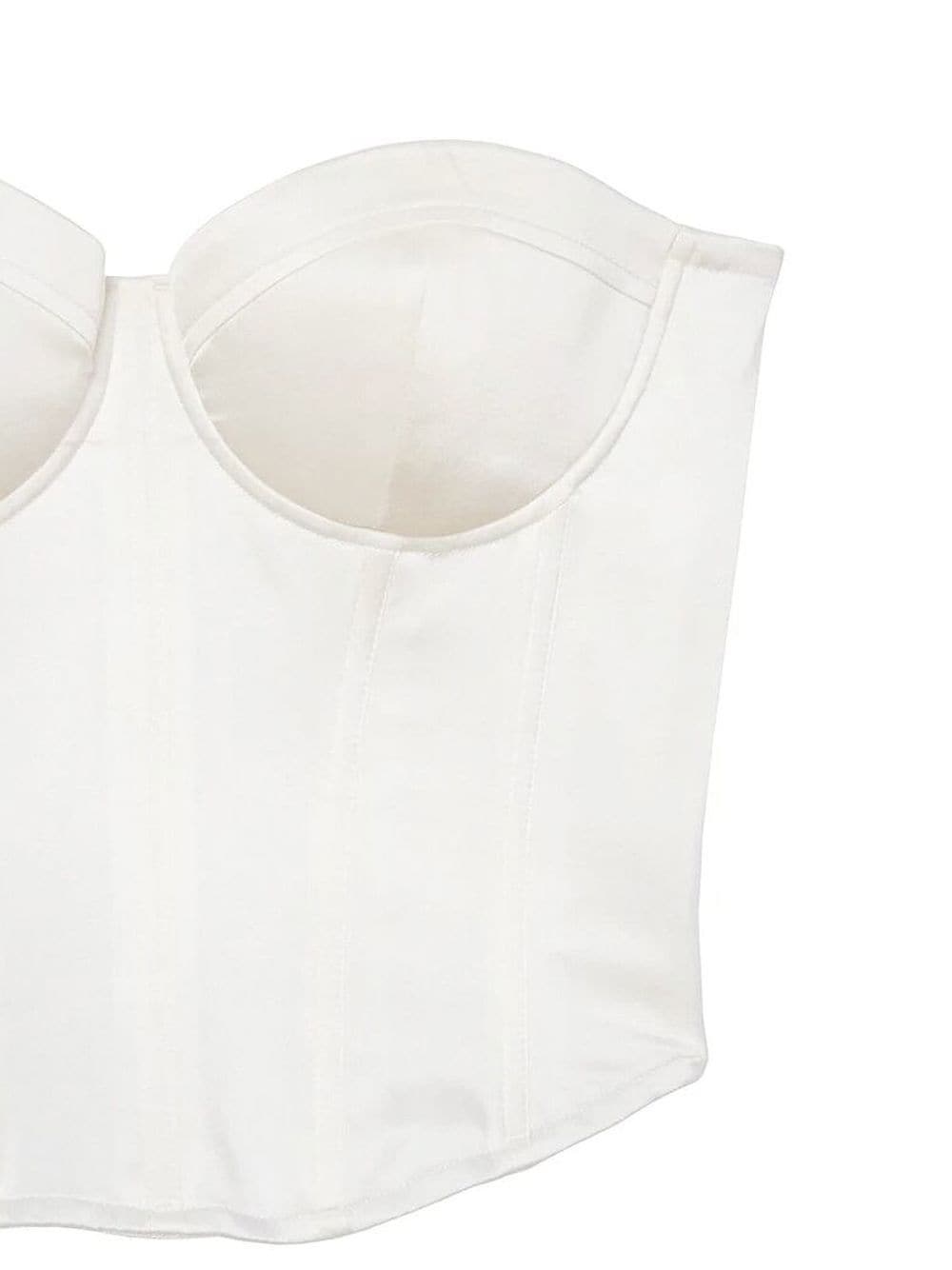 sweetheart neck silk bustier - 2