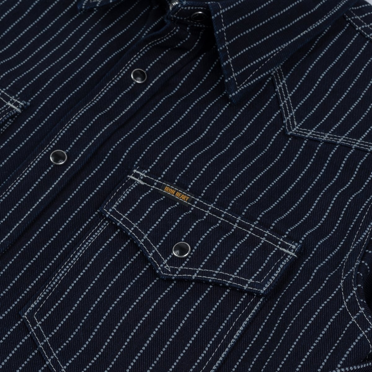 IHSH-62-IND 12oz Wabash Western Shirt - Indigo - 9