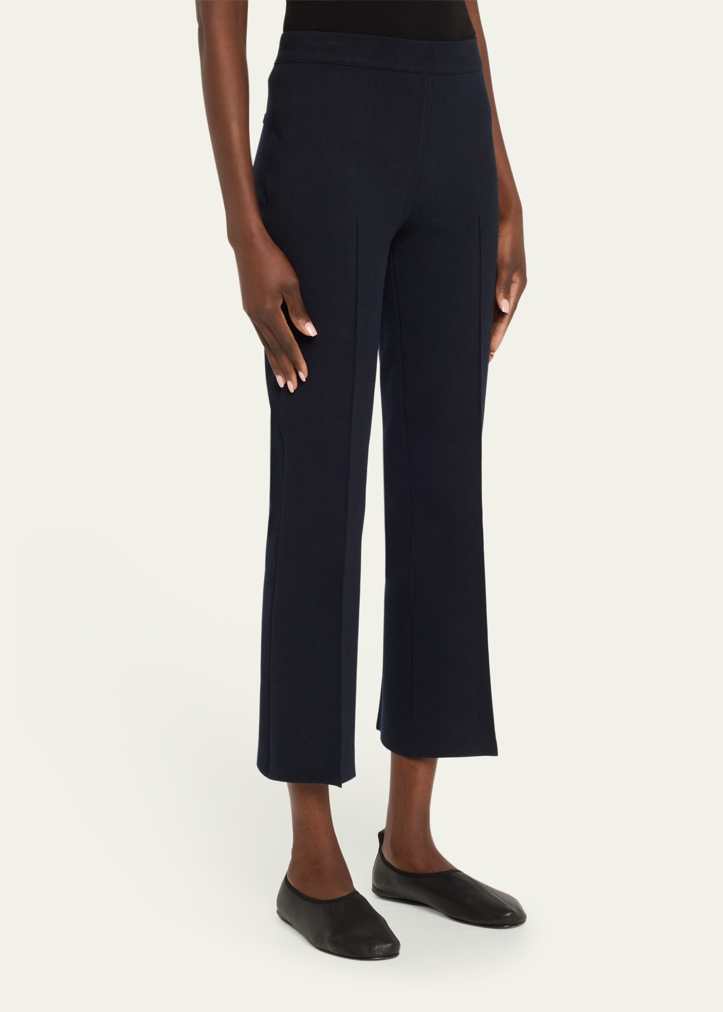 Cropped Kick Flare Pants - 4