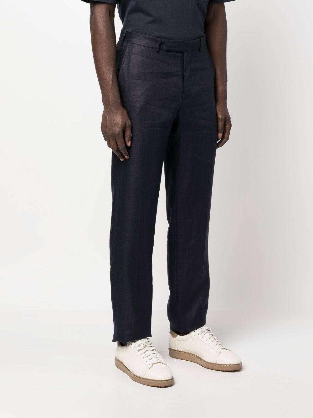 mid-rise straight-leg trousers - 3