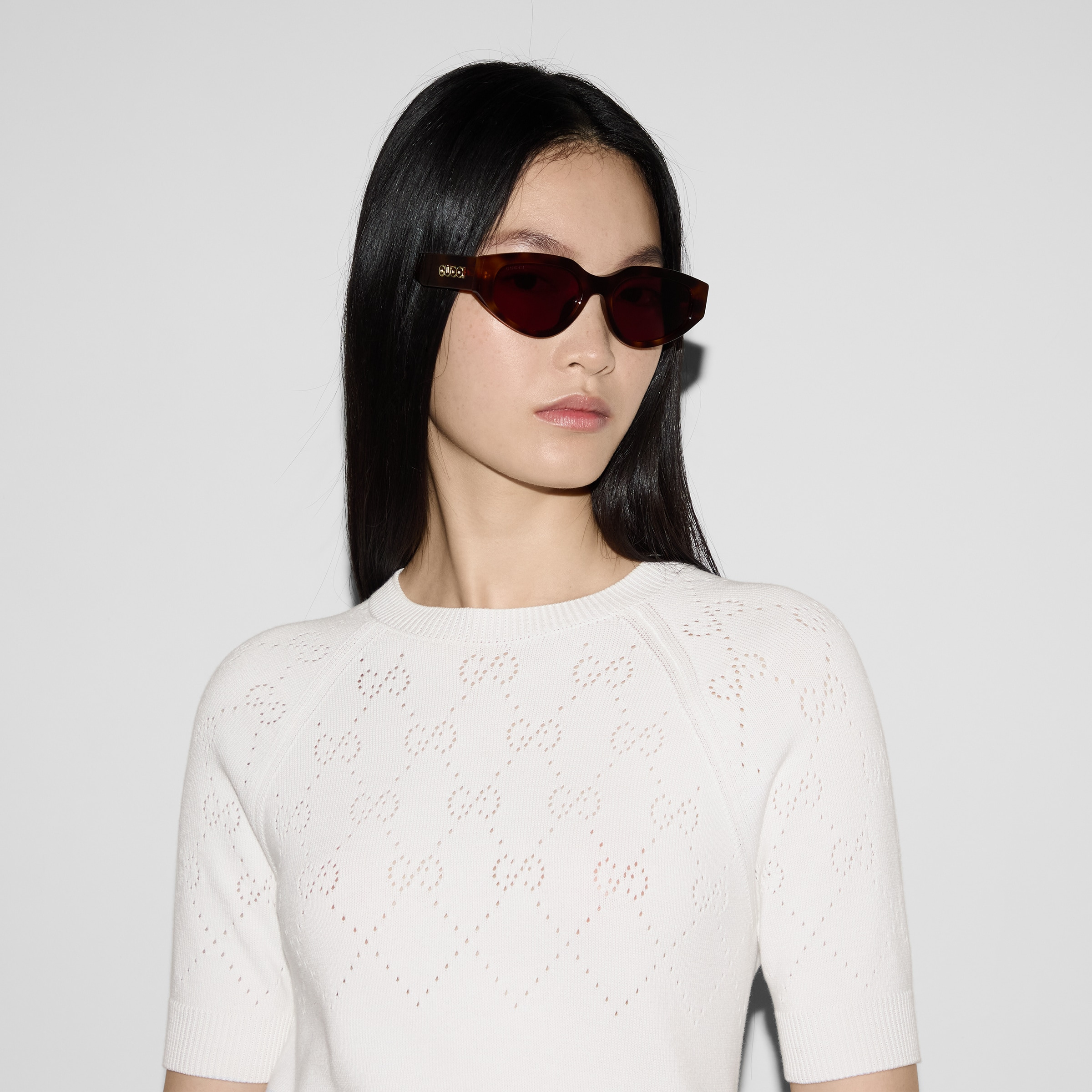 GG cotton crewneck top - 5