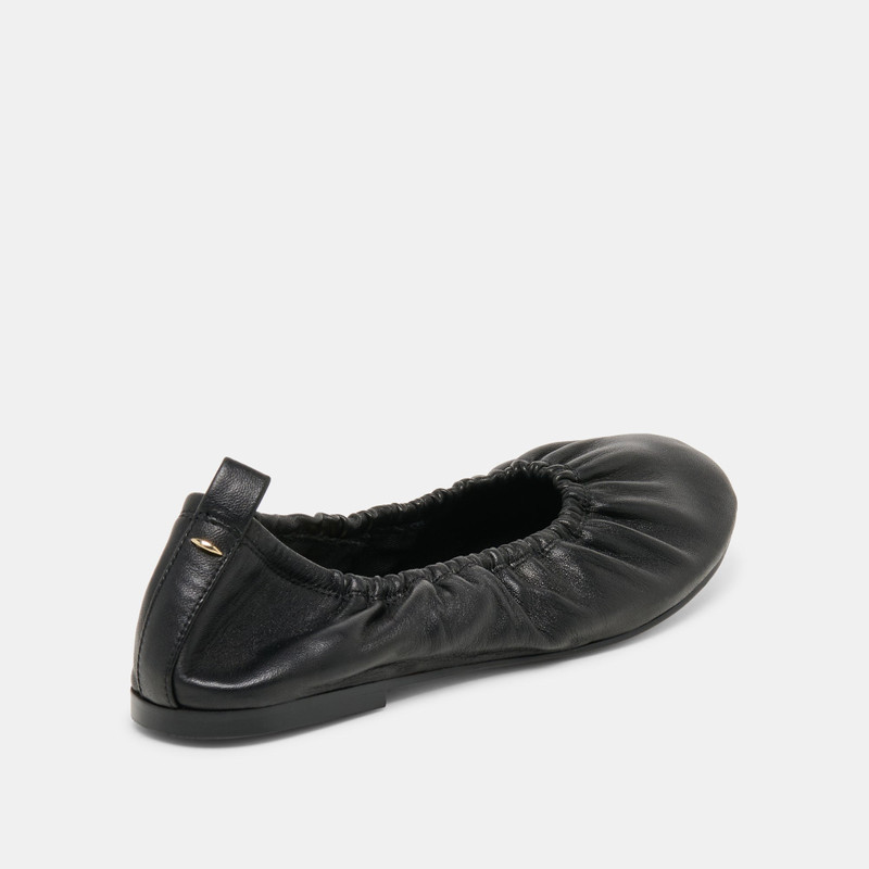 CONRAD BALLET FLATS BLACK LEATHER 3