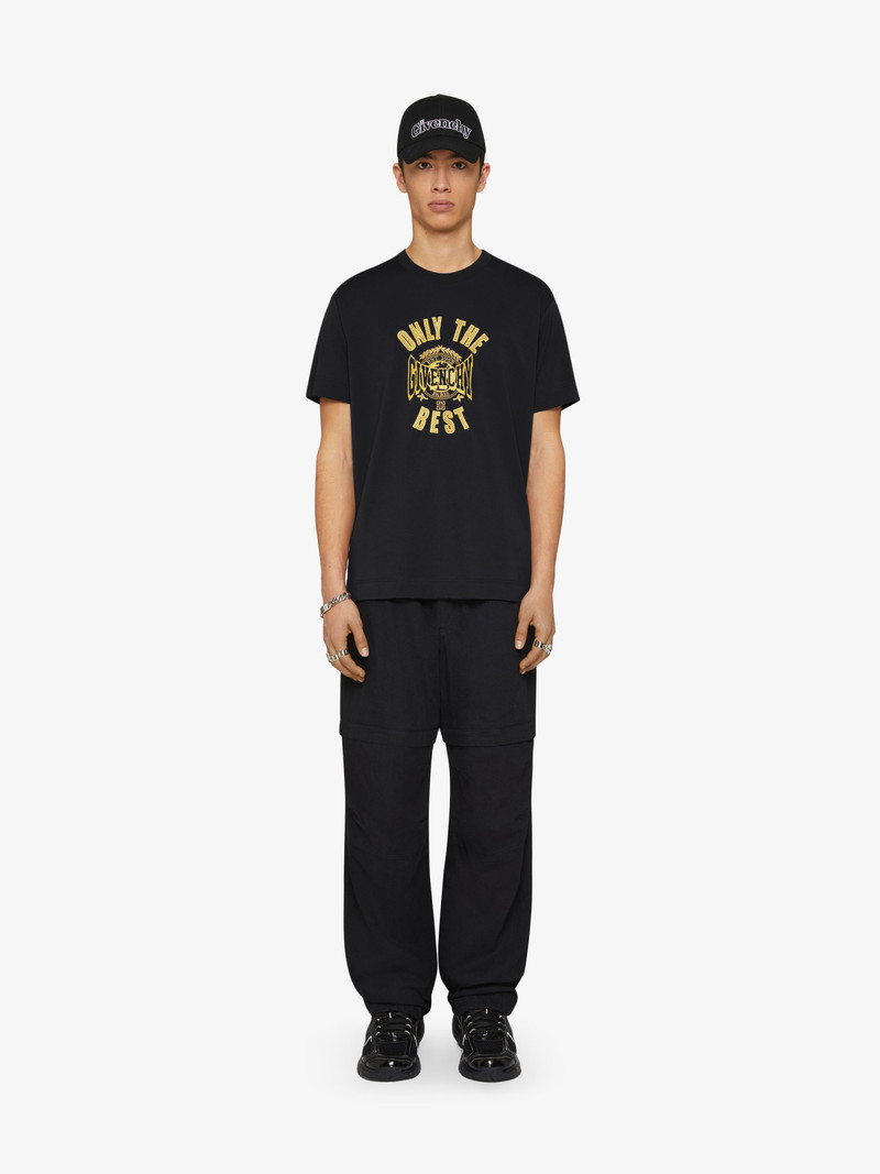 Givenchy SLIM FIT T-SHIRT IN COTTON WITH GIVENCHY LOGO outlook