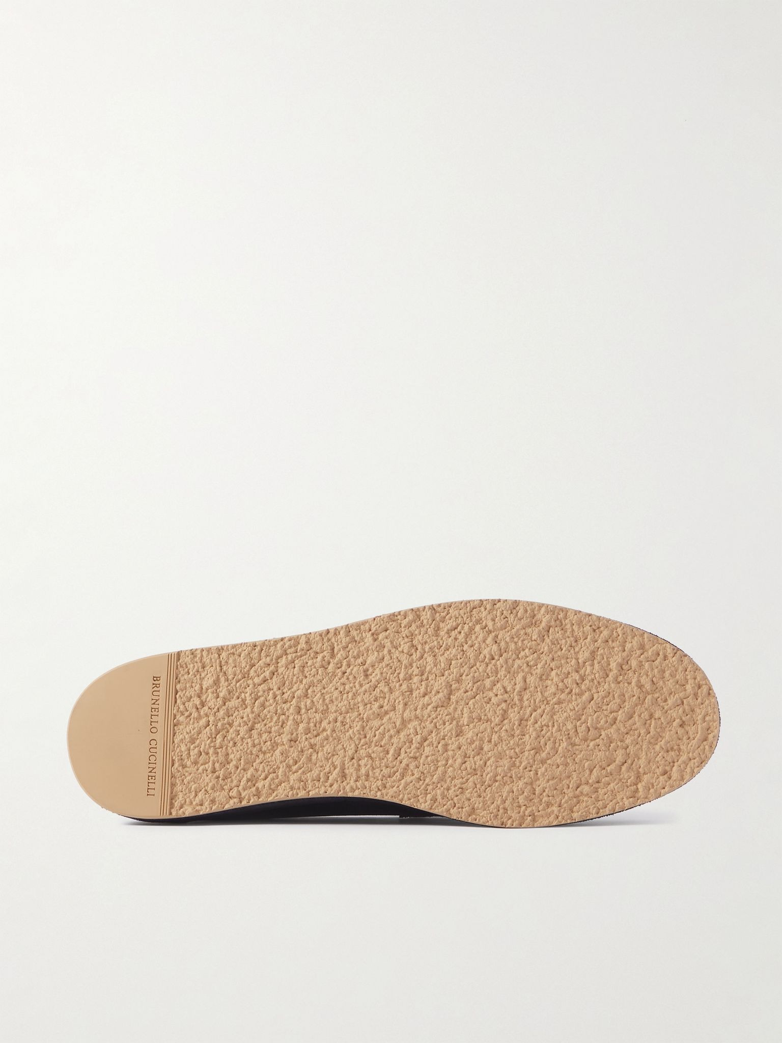 Washed-Suede Penny Loafers Navy - 3