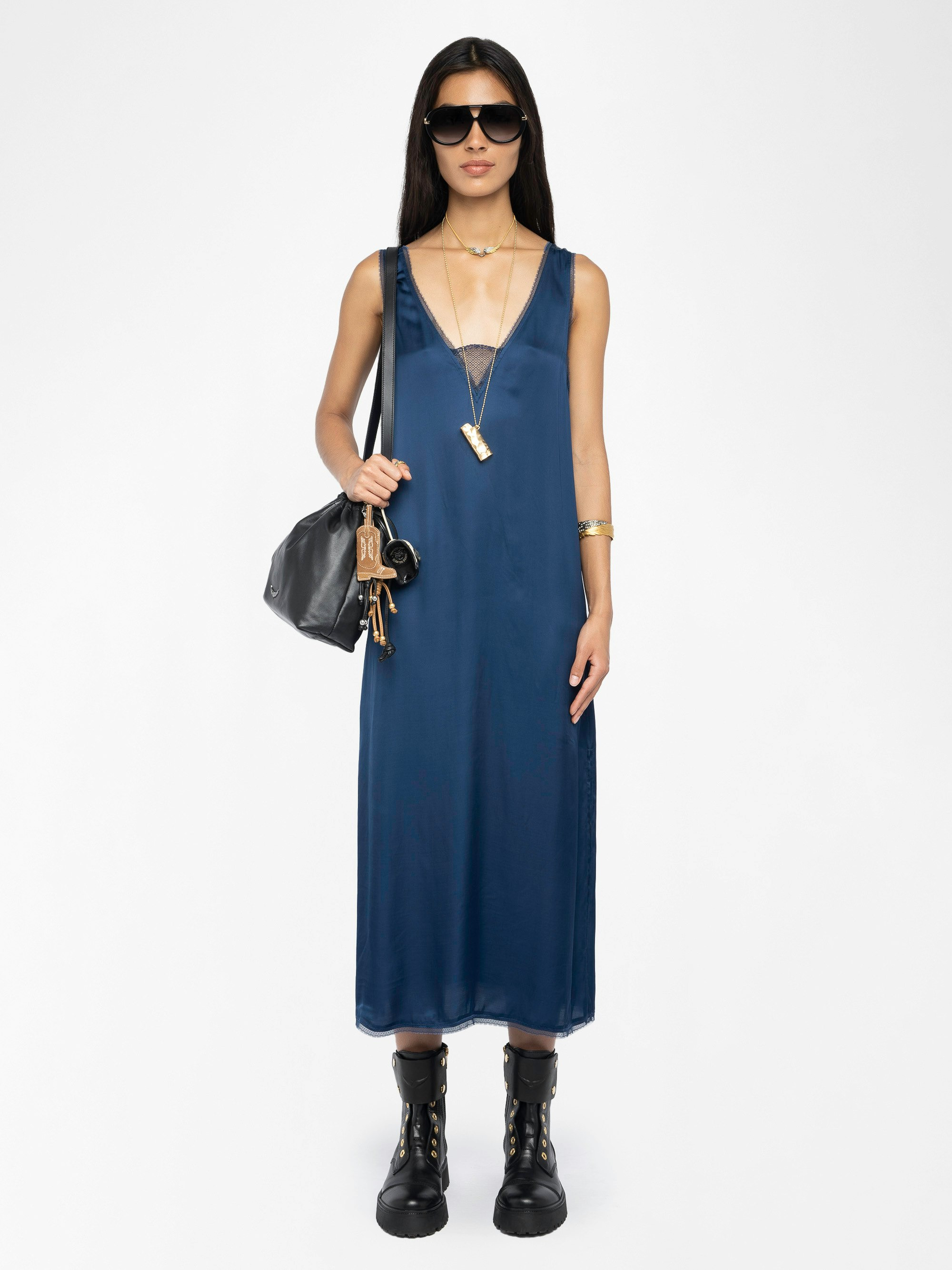 Renzo Satin Dress - 2