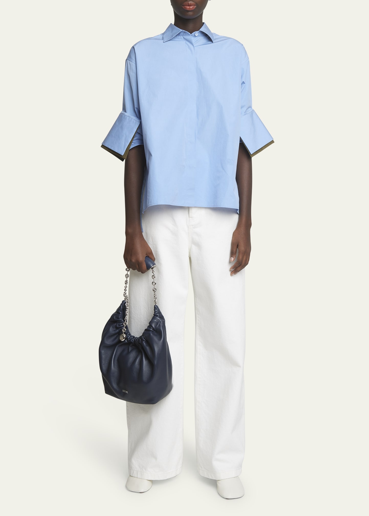 Squeeze Small Shoulder Bag in Napa Leather - 6