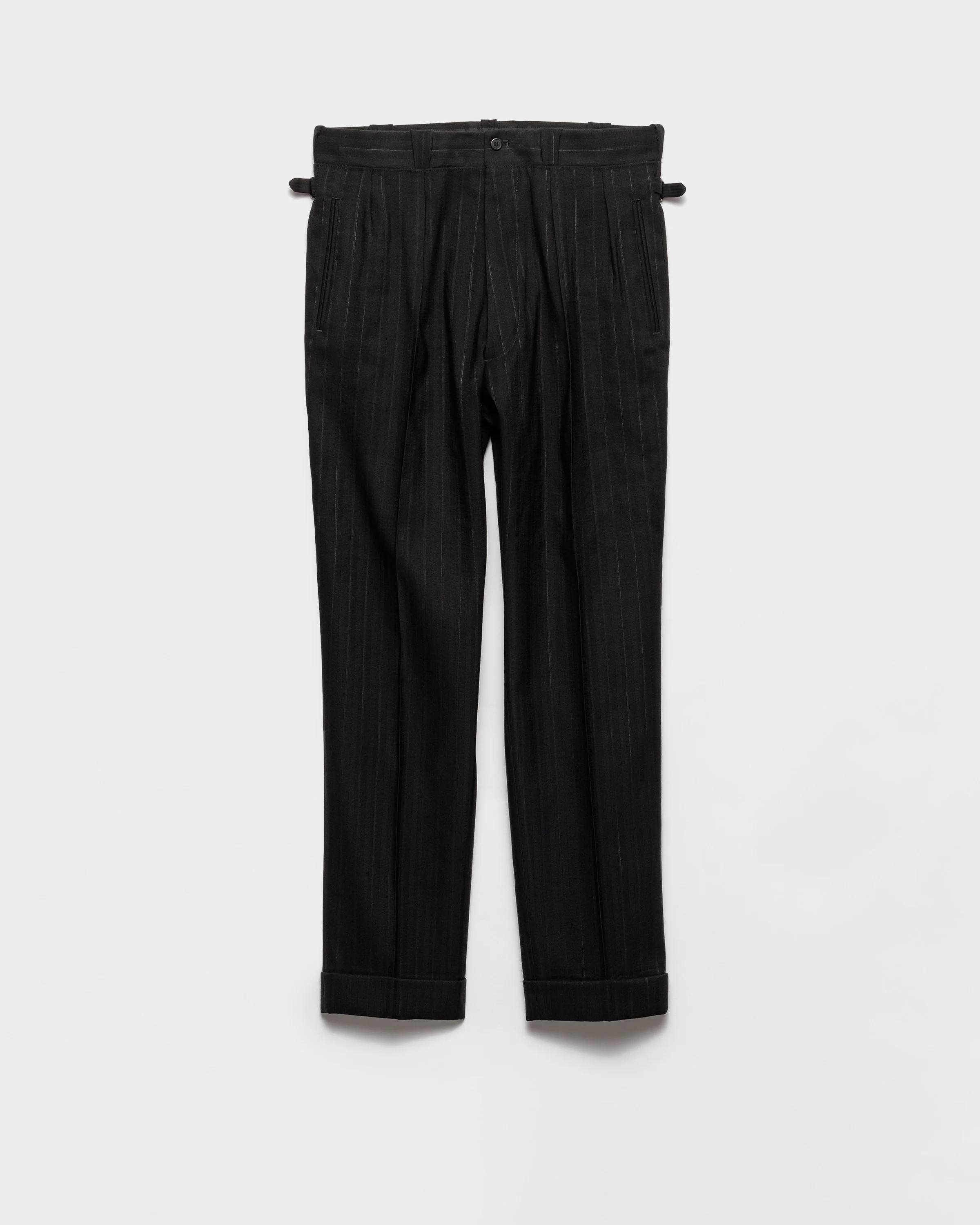 Wool blend pinstriped pants - 1