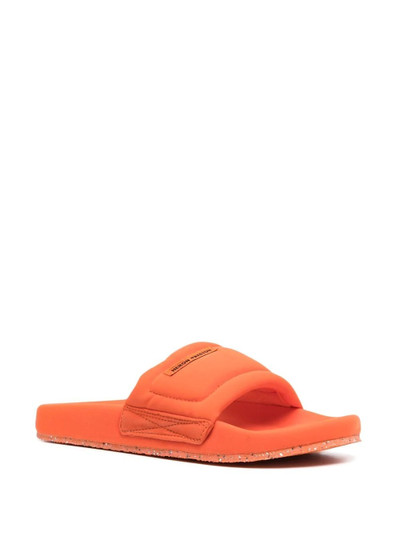 Heron Preston logo-patch slides outlook