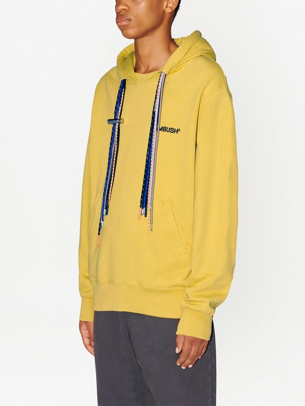 multicord-drawstring organic cotton hoodie - 6