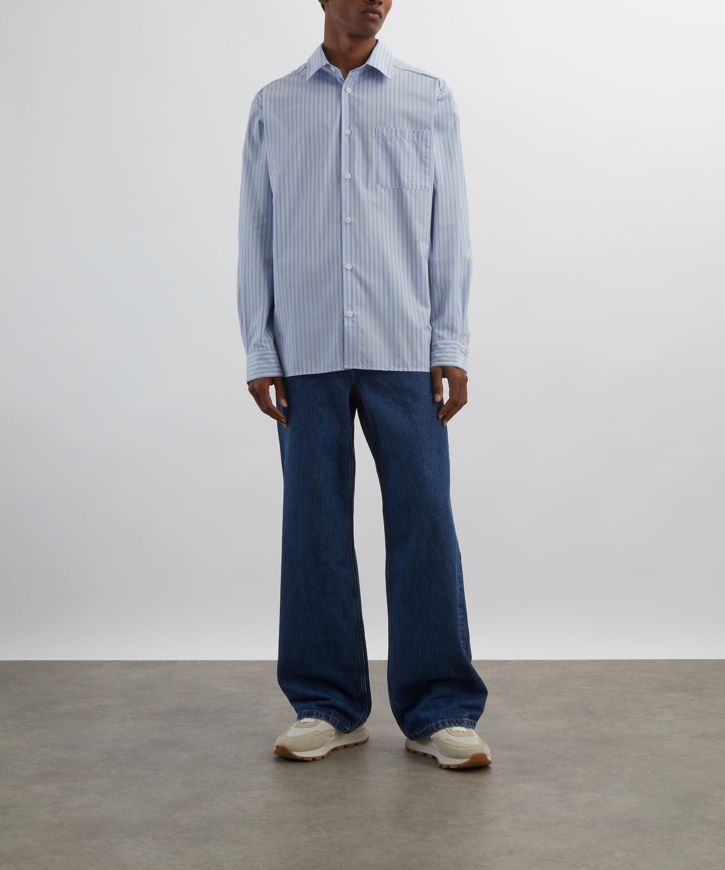Malo Blue Striped Cotton Shirt - 2