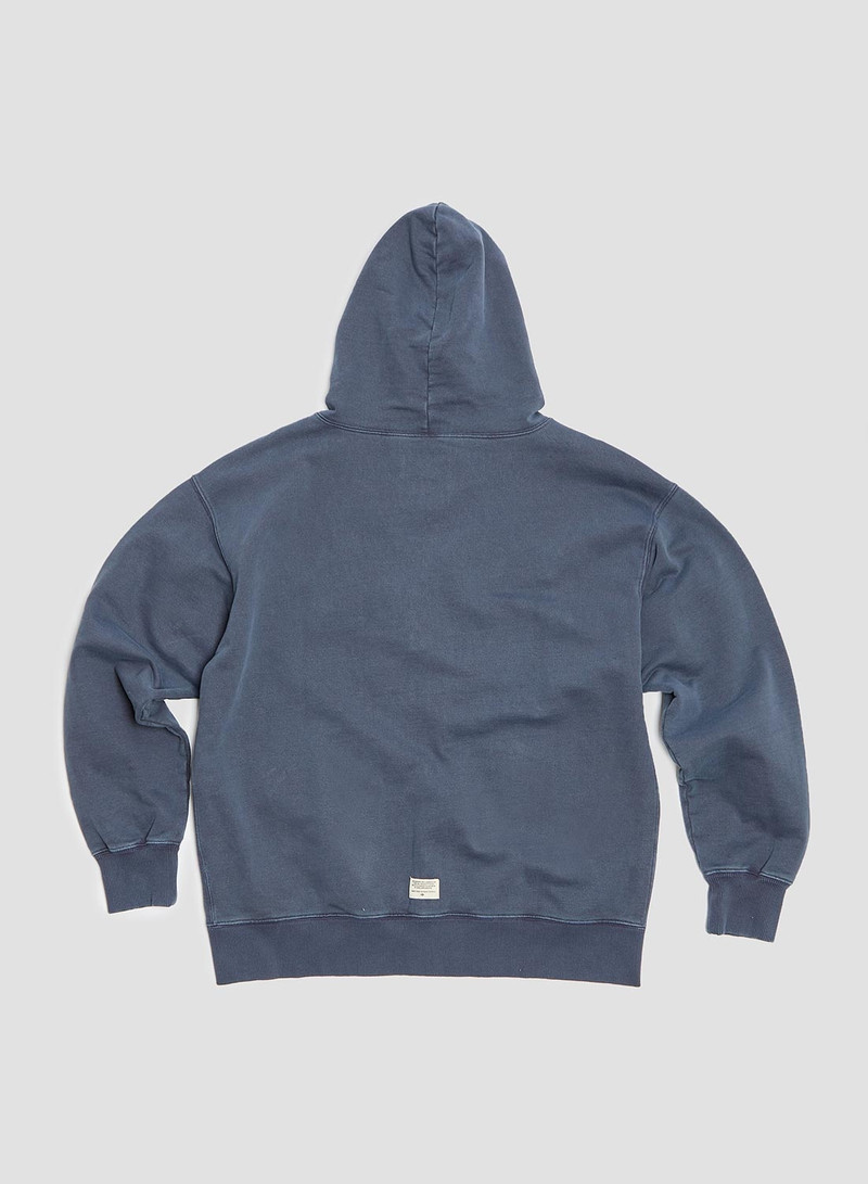 Embroidered Arrow Zip Hoodie in Navy 6