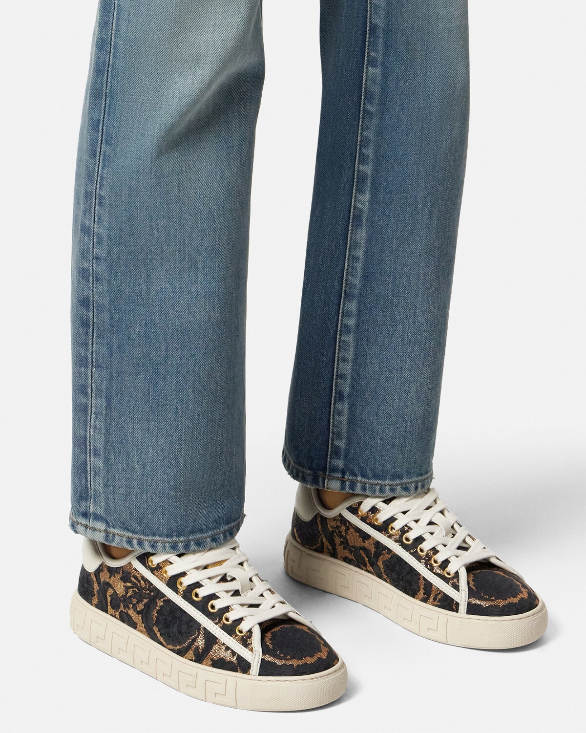 Barocco Jacquard Greca Sneakers - 3