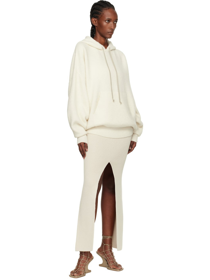 Rick Owens Off-White Concordians Sliced Midi Skirt outlook