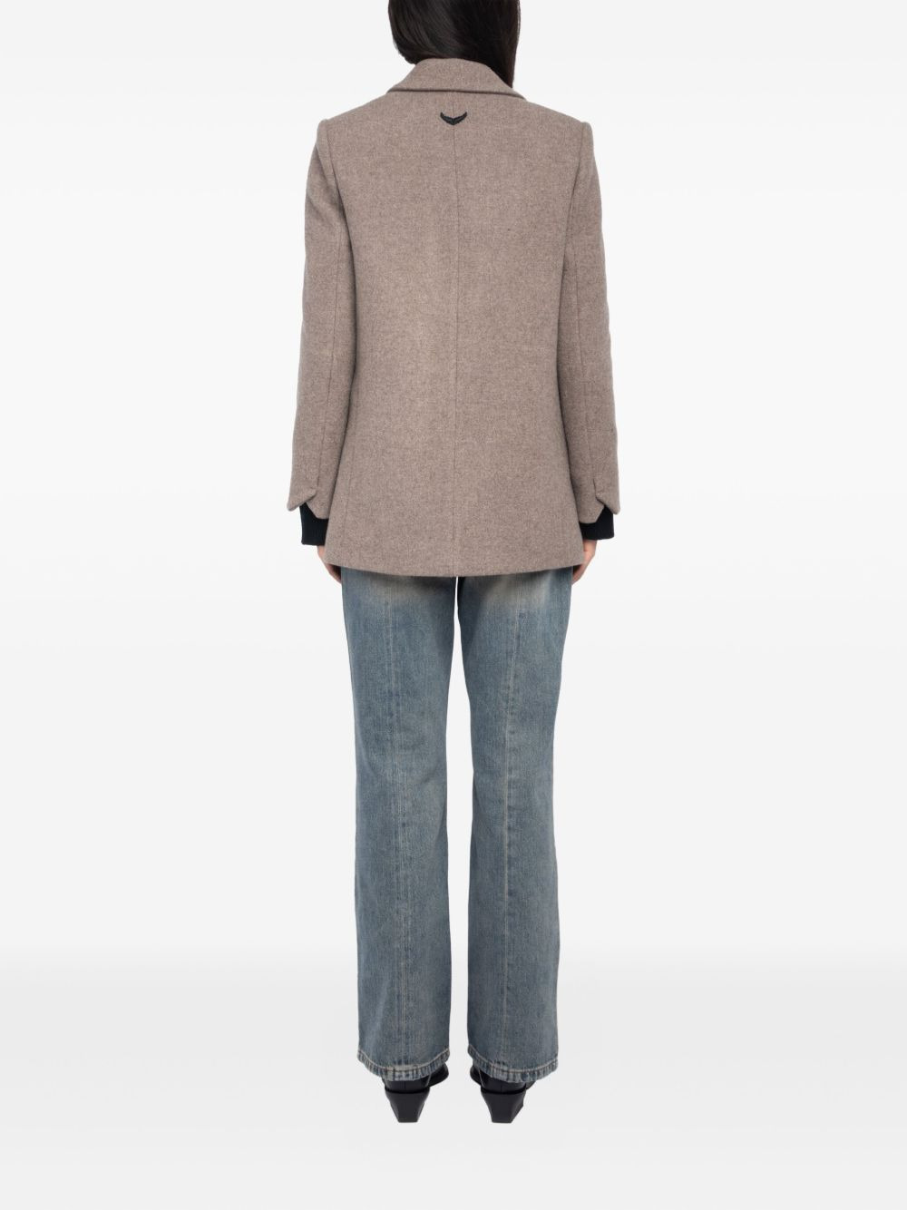 Miew double-breasted buttoned coat - 3