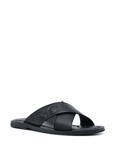 Salvatore Ferragamo crossover strap sandals outlook