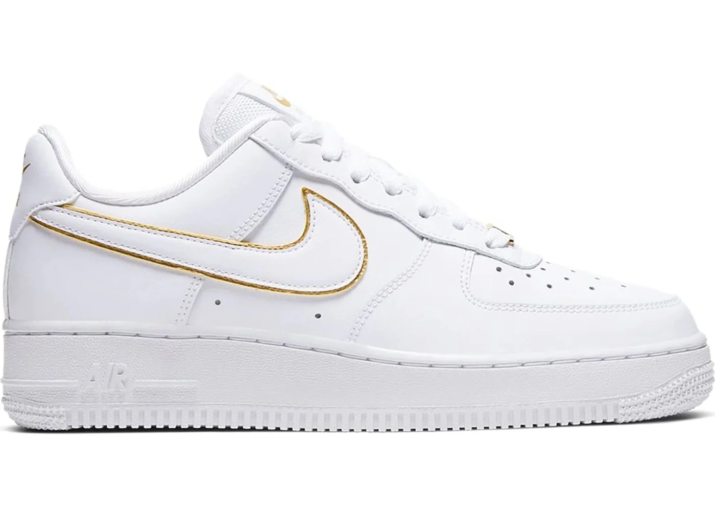 Nike Air Force 1 Low Icon Clash White Metallic Gold (W) - 1