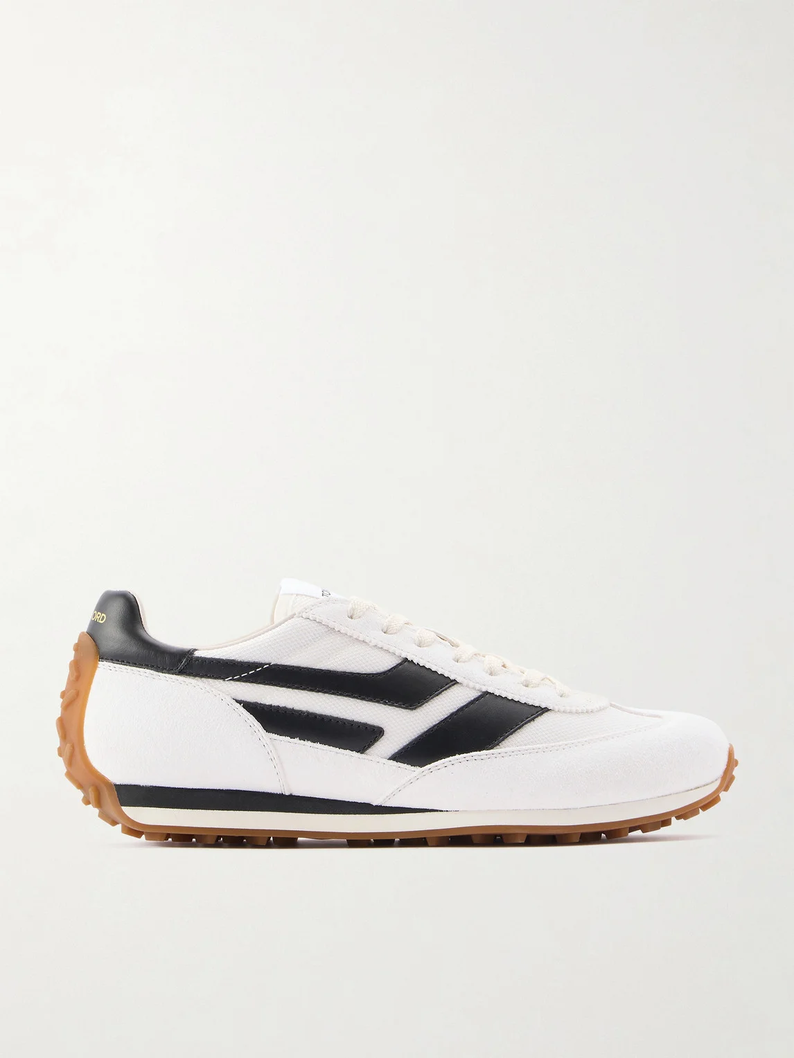 Mick Leather-Trimmed Suede and Mesh Sneakers - 1