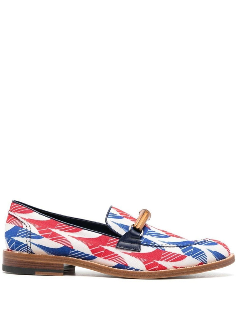 abstract-print Envelope loafers 1