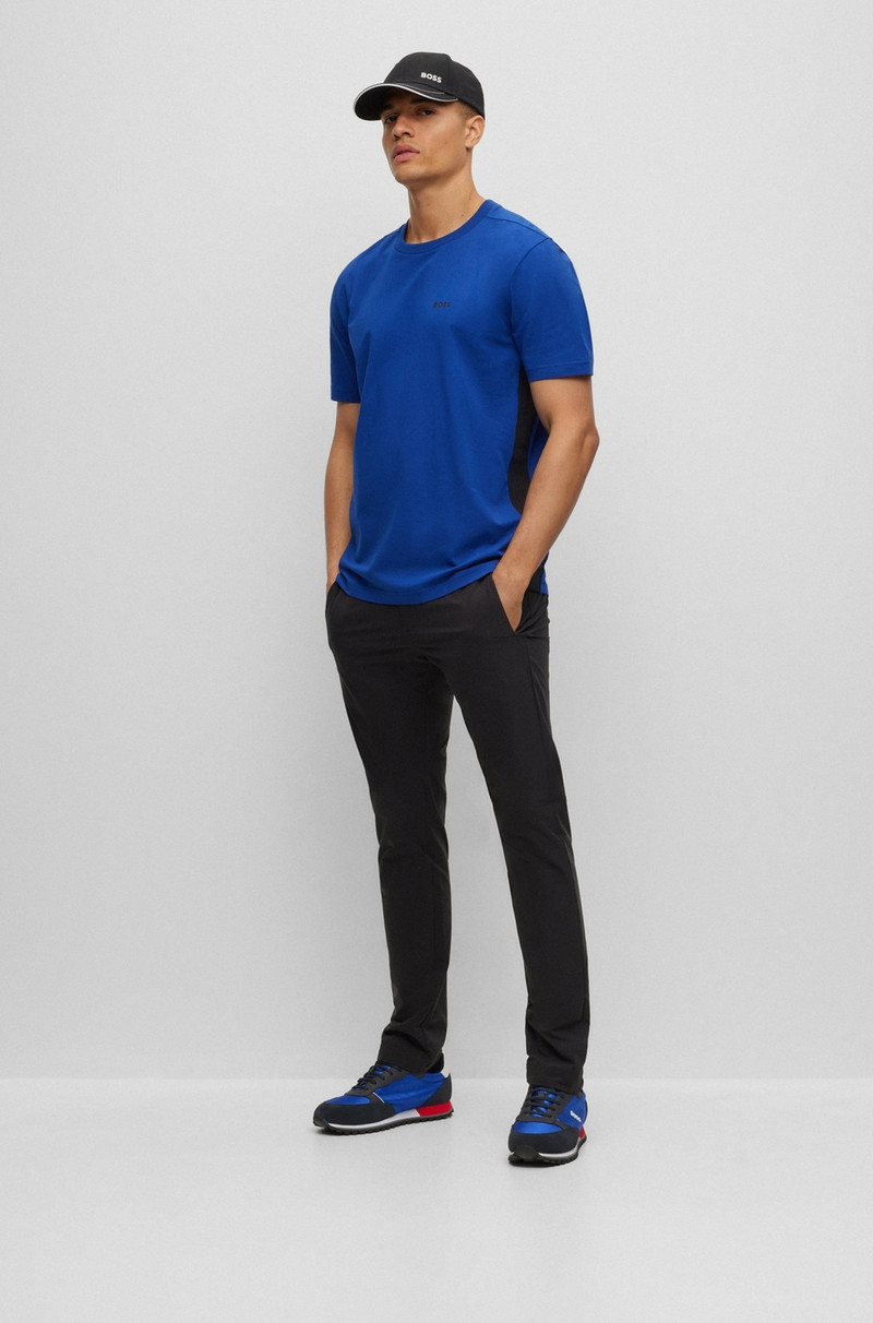 BOSS REGULAR-FIT T-SHIRT IN STRETCH COTTON WITH SIDE TAPE outlook