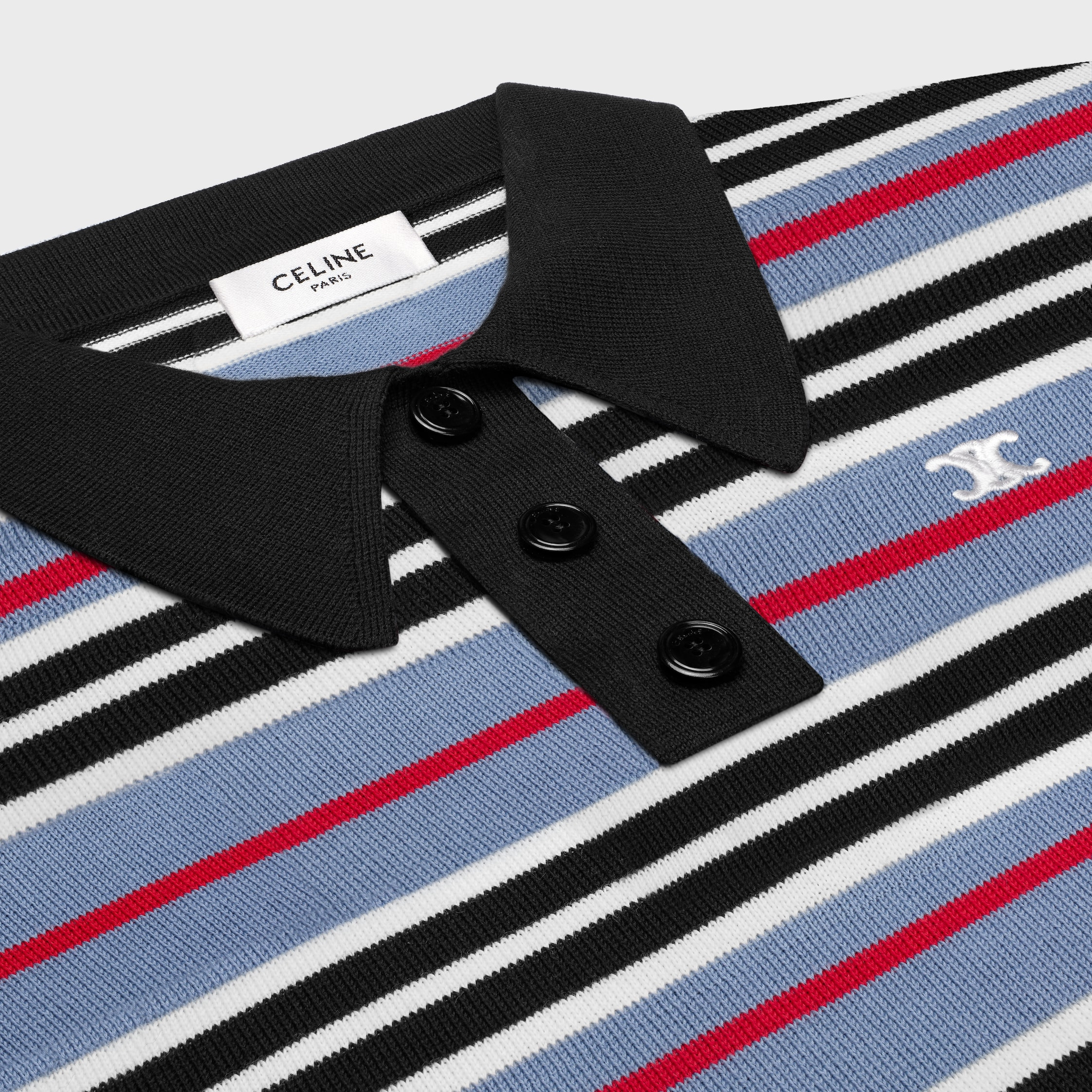 cropped polo IN striped cotton - 3