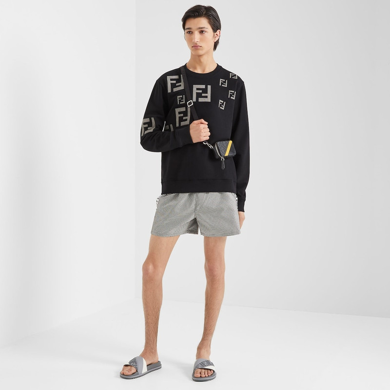 FENDI Gray rubber slides outlook