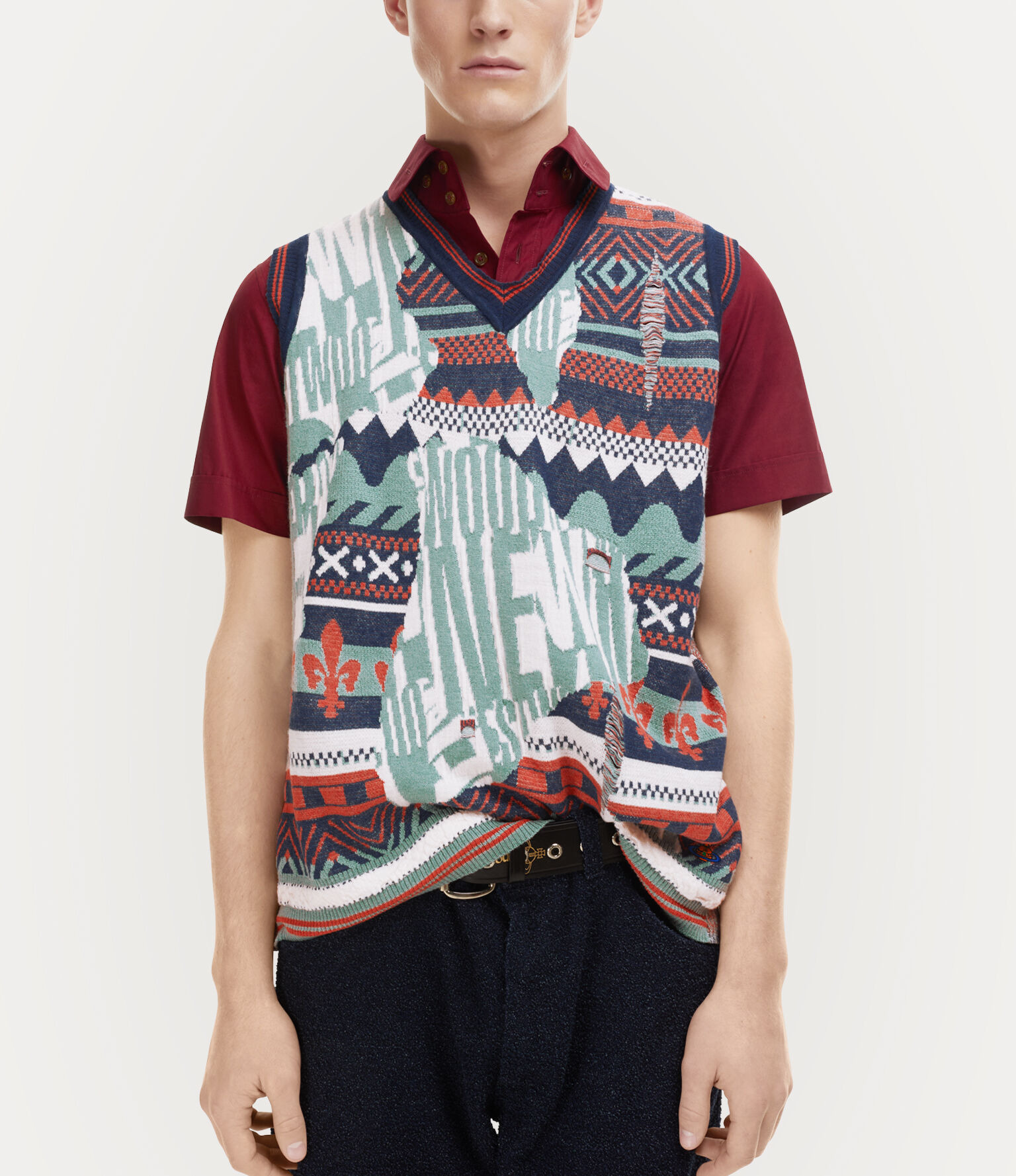 BROKEN FAIR ISLE VEST - 4