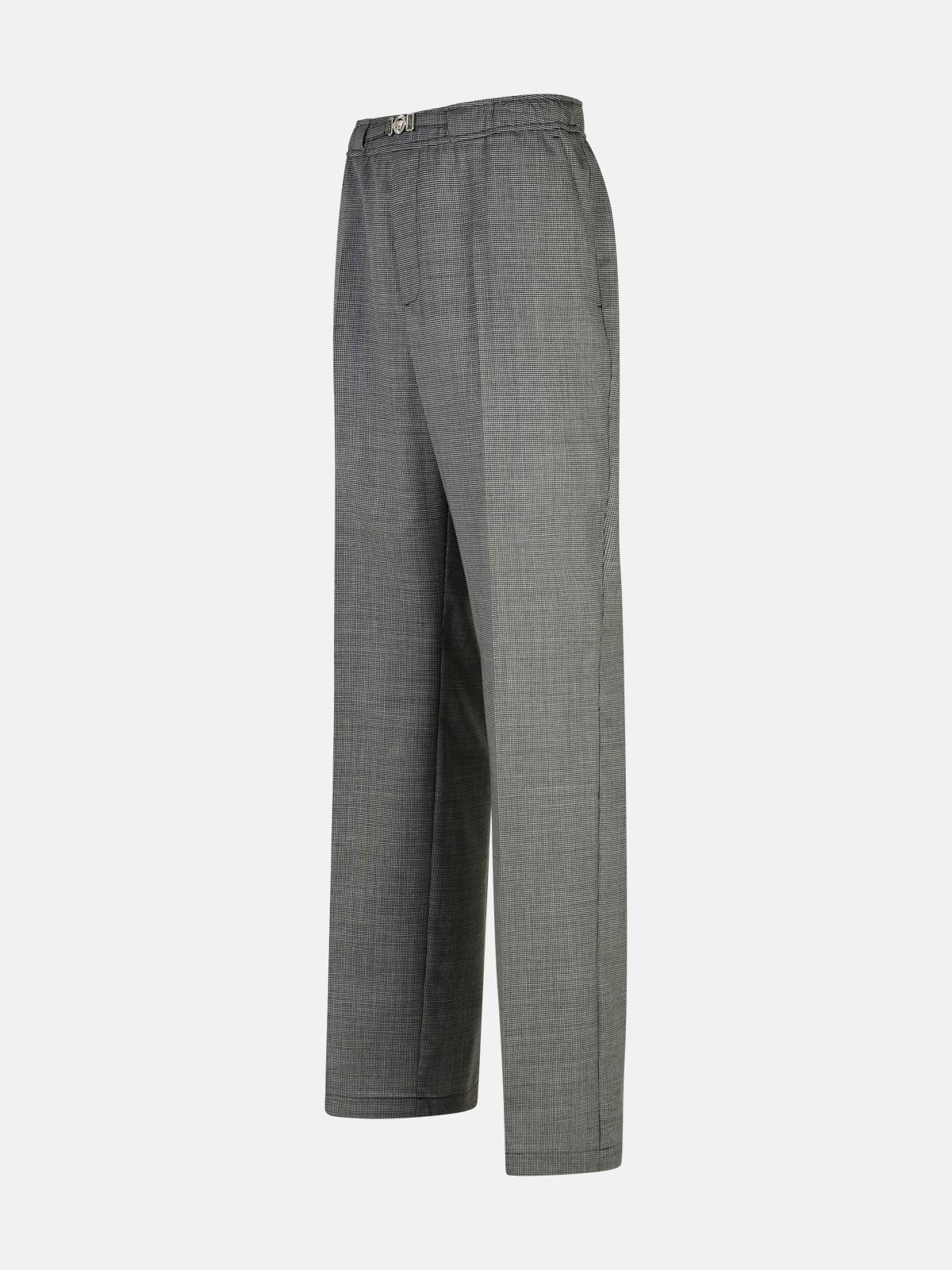 GREY VIRGIN WOOL TROUSERS - 2