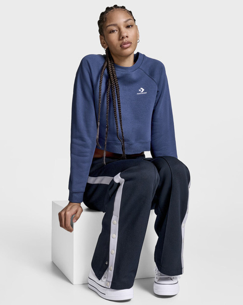 Converse Star Chevron Cropped Crew Neck outlook