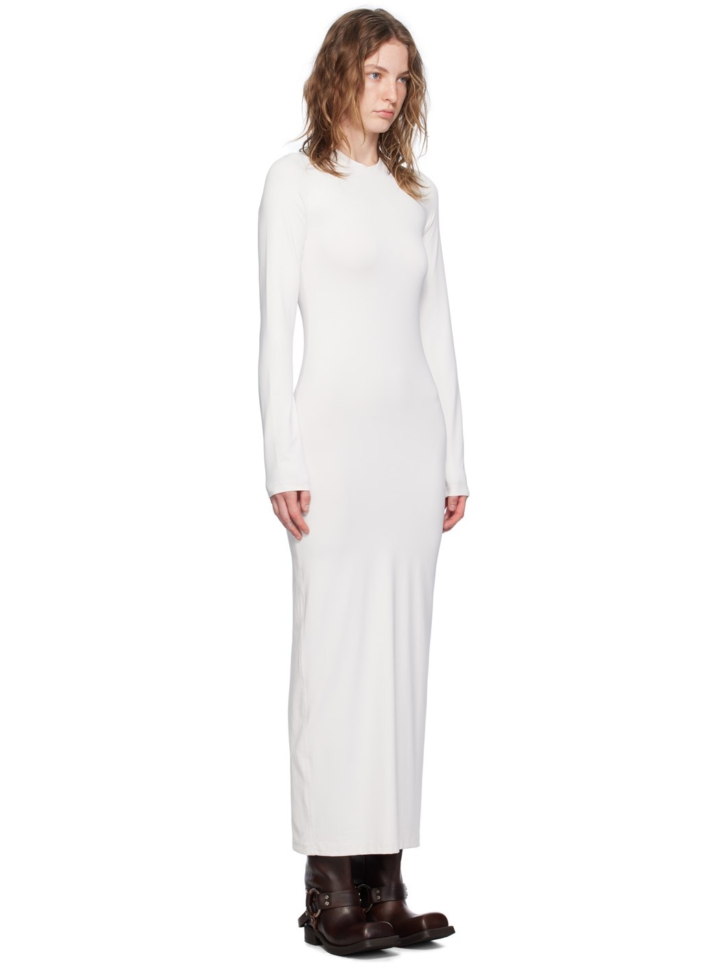 Off-White Crewneck Maxi Dress - 2