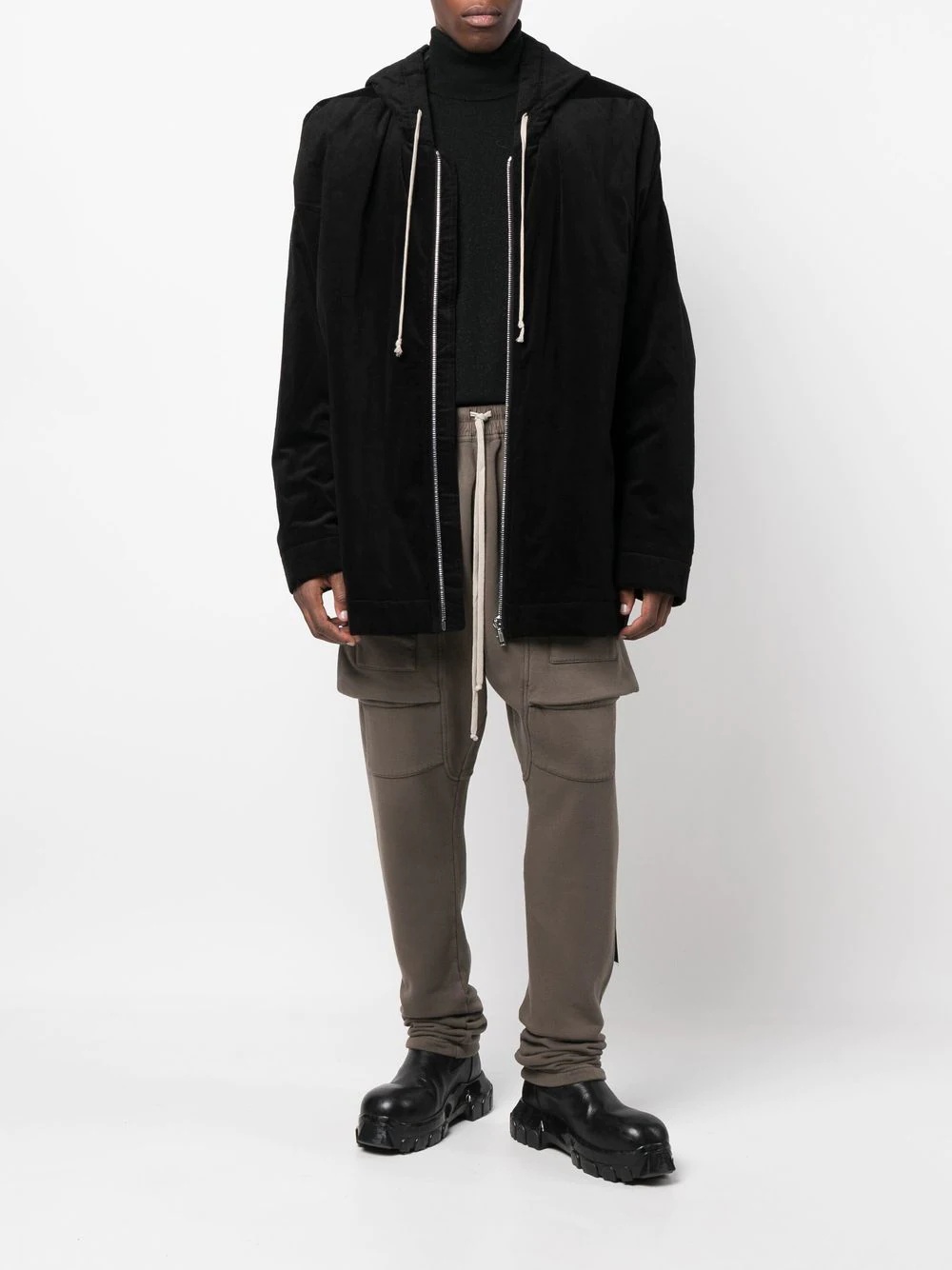 drawstring hoodie jacket - 2